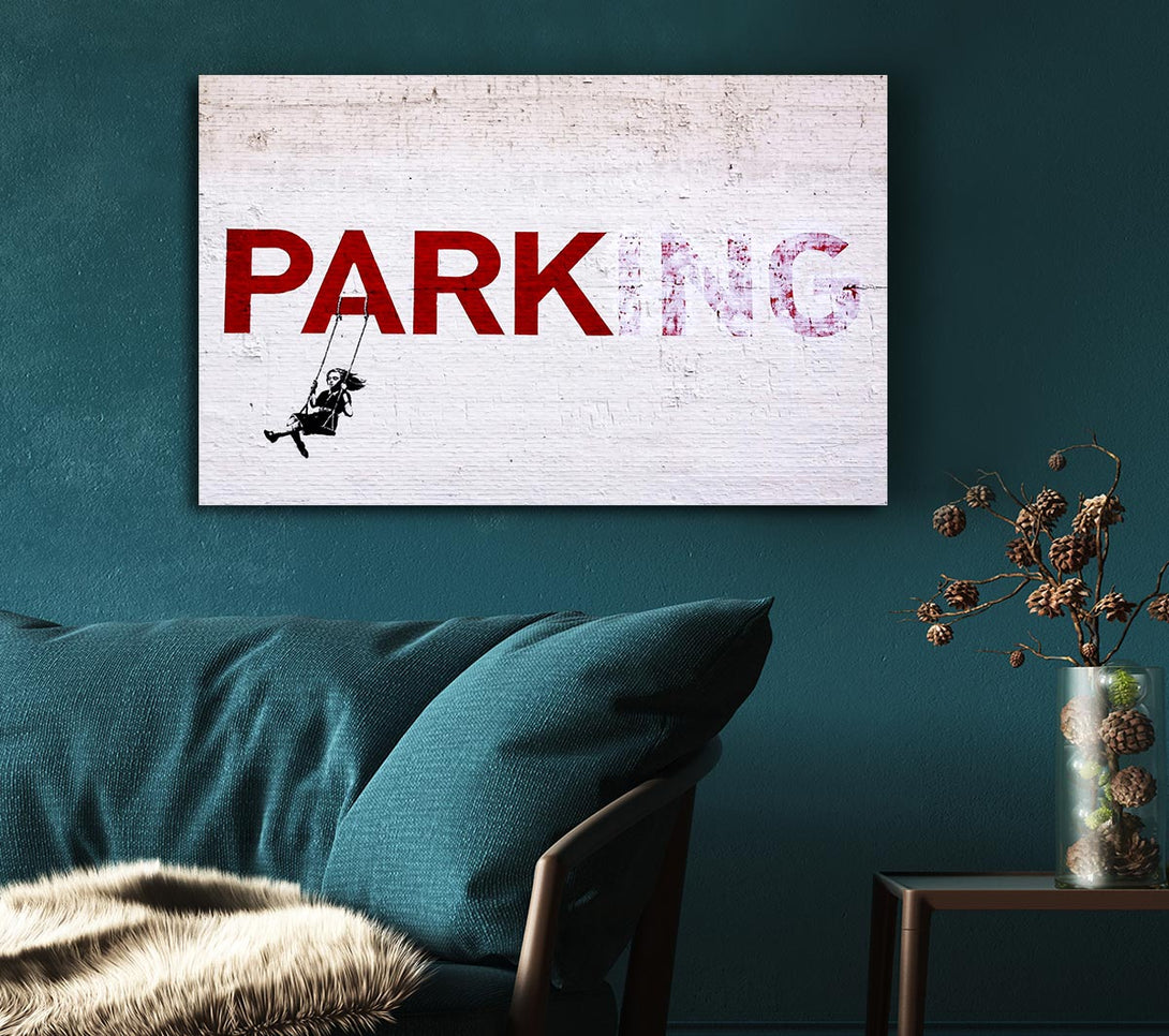 Picture of Park Or Parking Canvas Print Wall Art