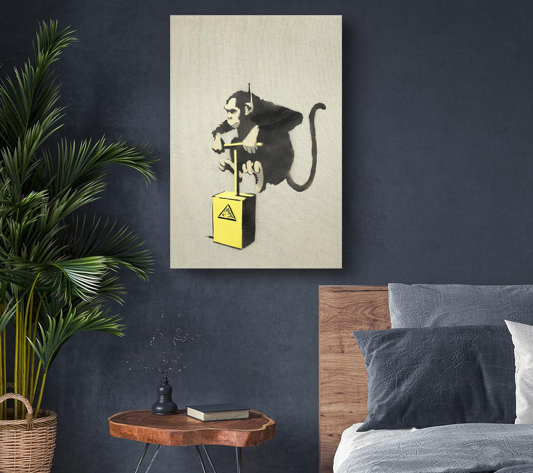 Picture of Monkey Detonator Canvas Print Wall Art