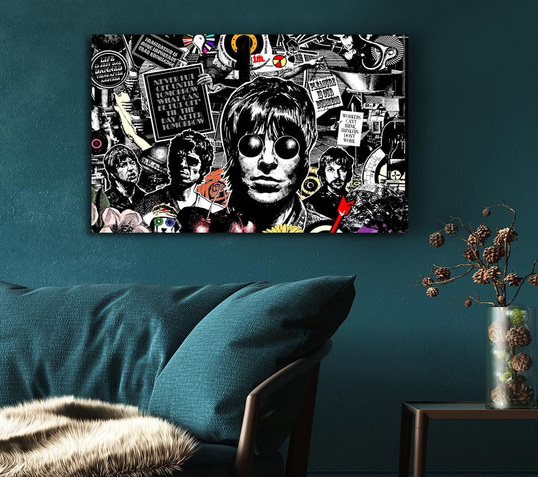 Picture of Oasis Collage Canvas Print Wall Art