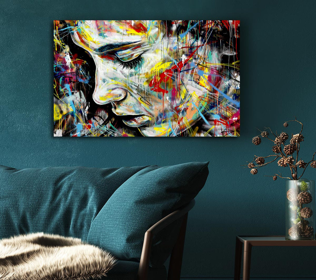 Picture of Colourful Woman Canvas Print Wall Art