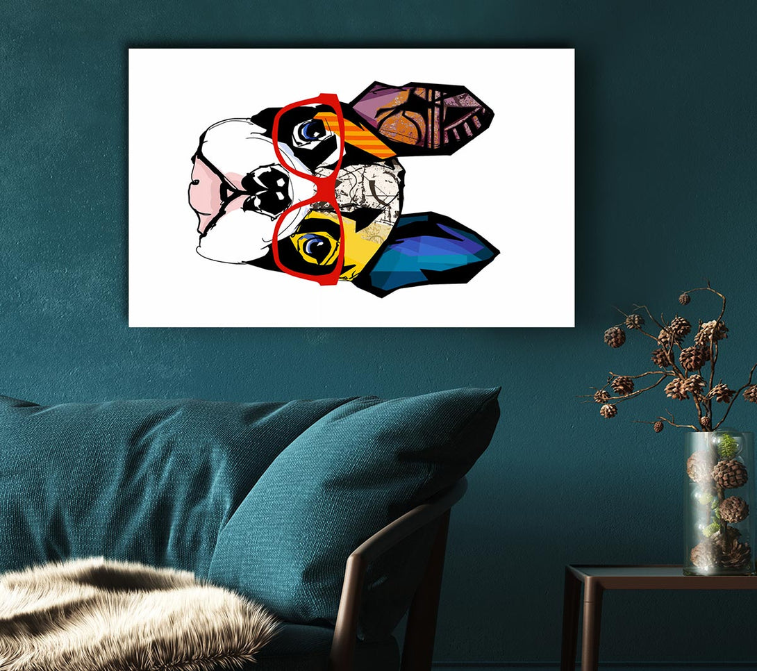 Picture of Popart French Bulldog Pooch Canvas Print Wall Art