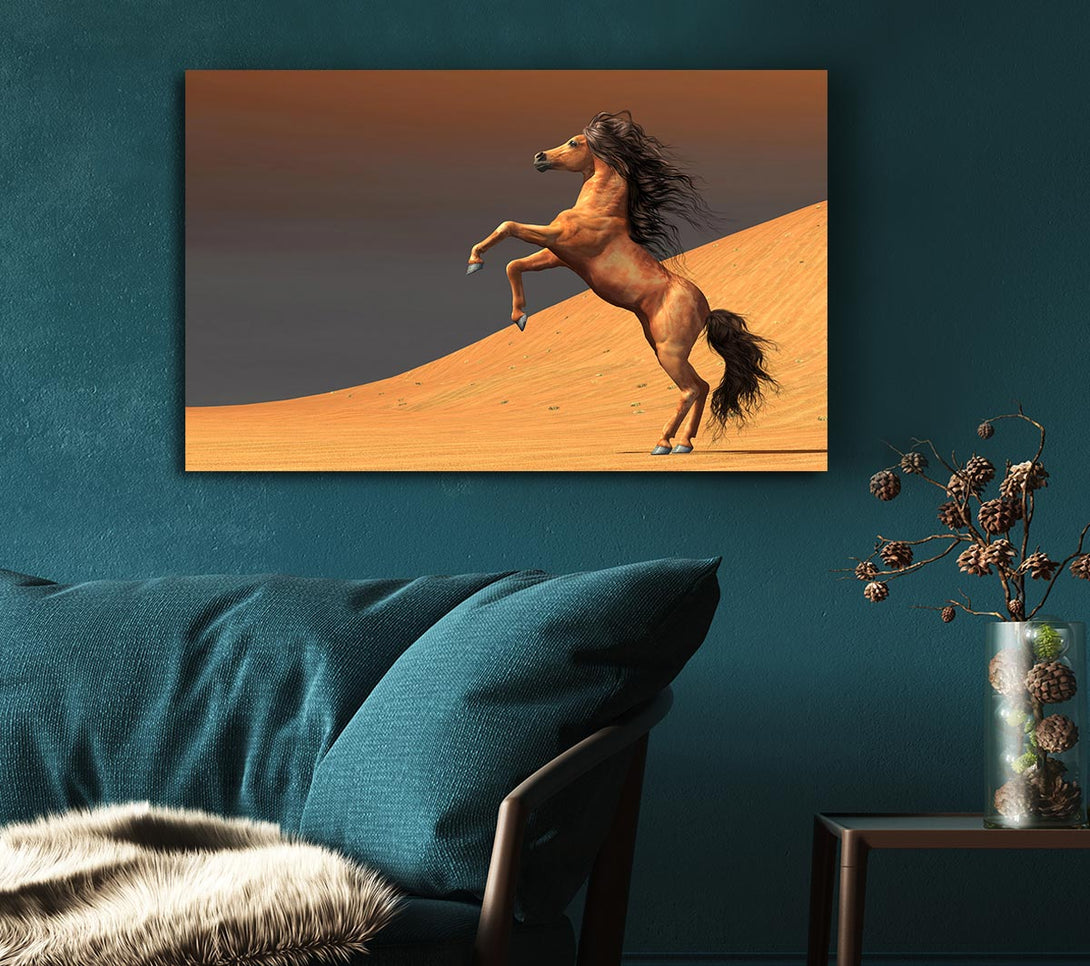 Picture of Stunning Horse Desert Canvas Print Wall Art