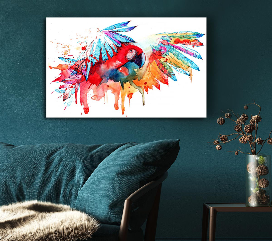 Picture of Colourful Parrot Canvas Print Wall Art