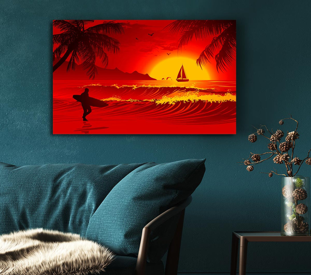 Picture of Surfers Dream Canvas Print Wall Art