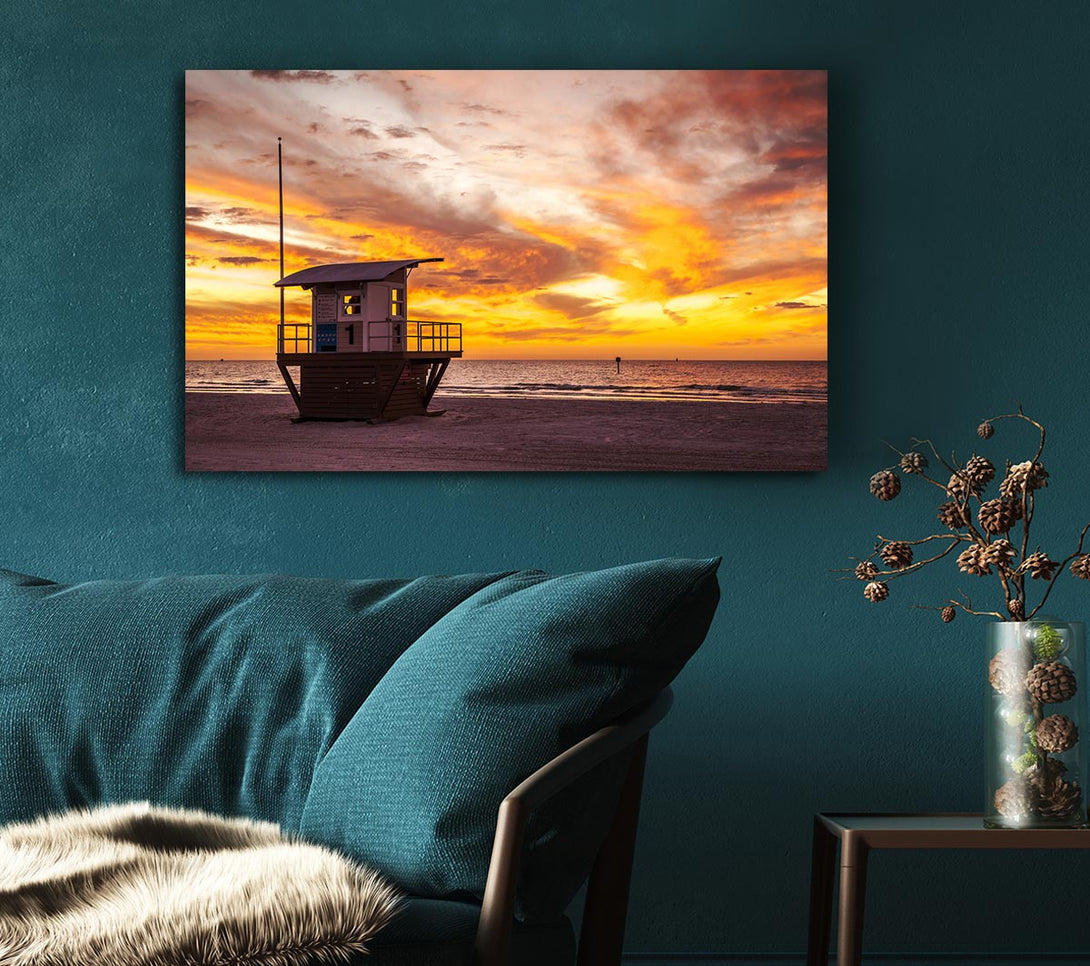 Picture of Watchers Tower Sunset Canvas Print Wall Art