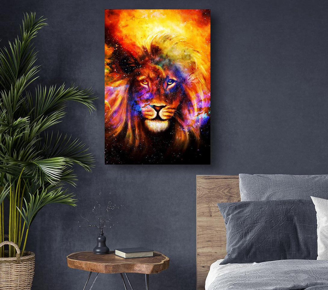 Picture of Lion Of The Skies Canvas Print Wall Art