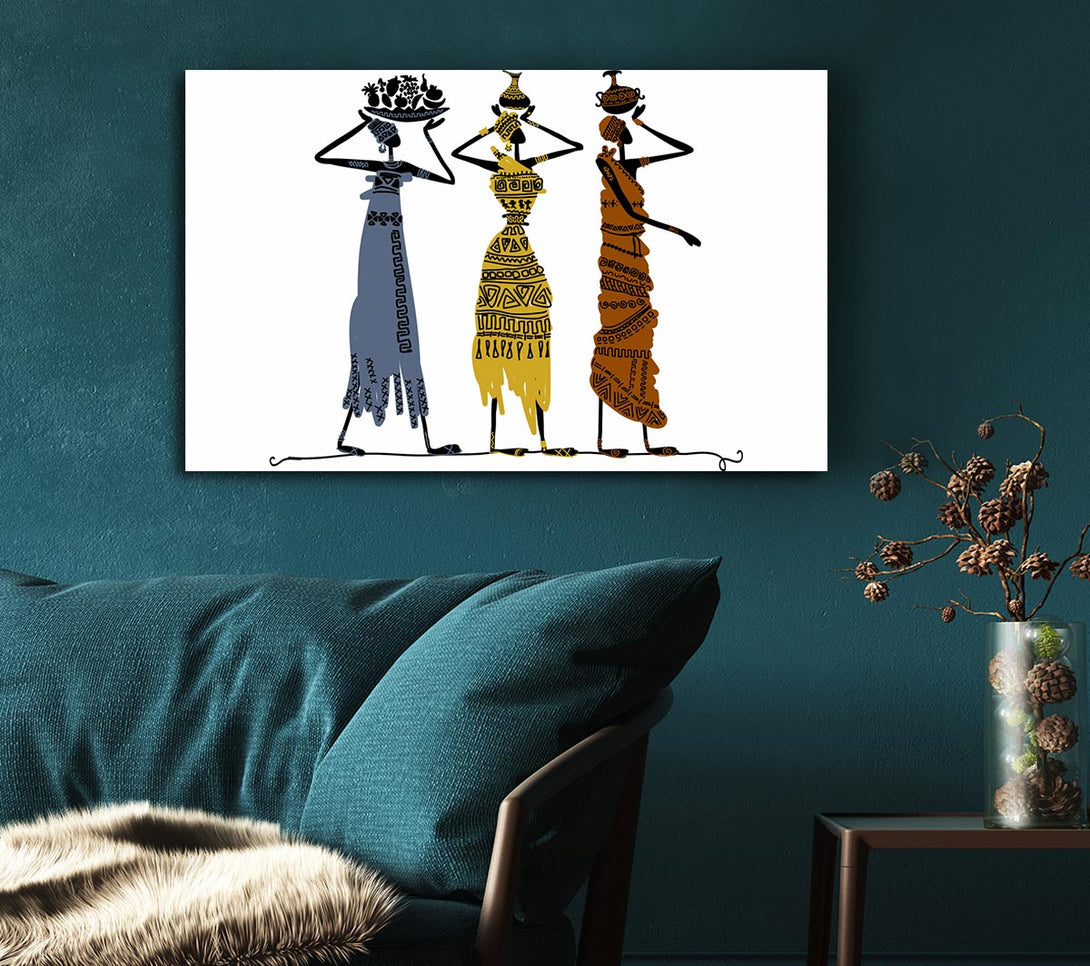 Picture of African Tribal Art 29 Canvas Print Wall Art