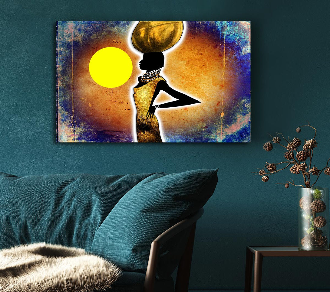 Picture of African Tribal Art 3 Canvas Print Wall Art