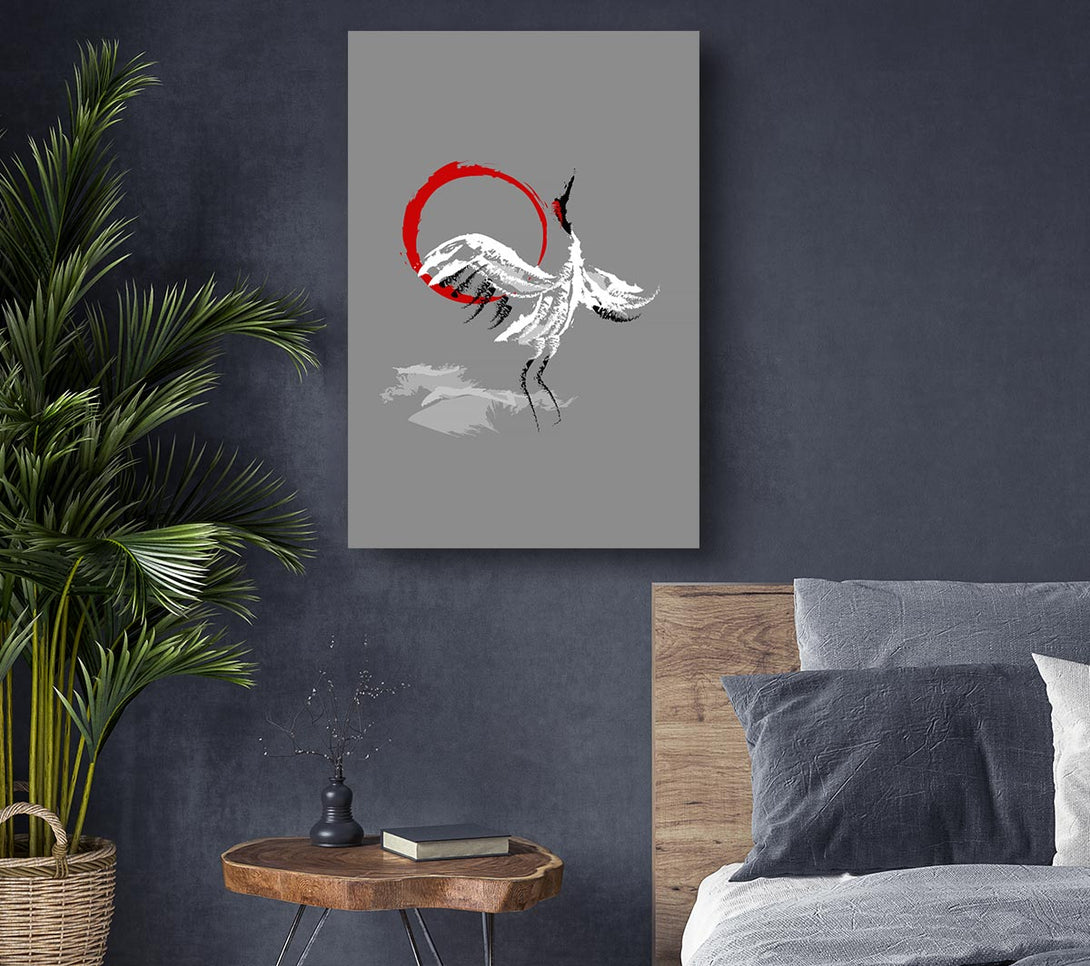 Picture of Japanese Crane 4 Canvas Print Wall Art