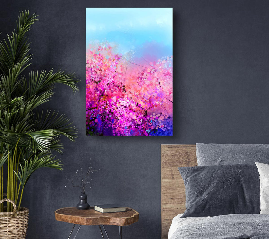 Picture of Pink Petal Madness Canvas Print Wall Art