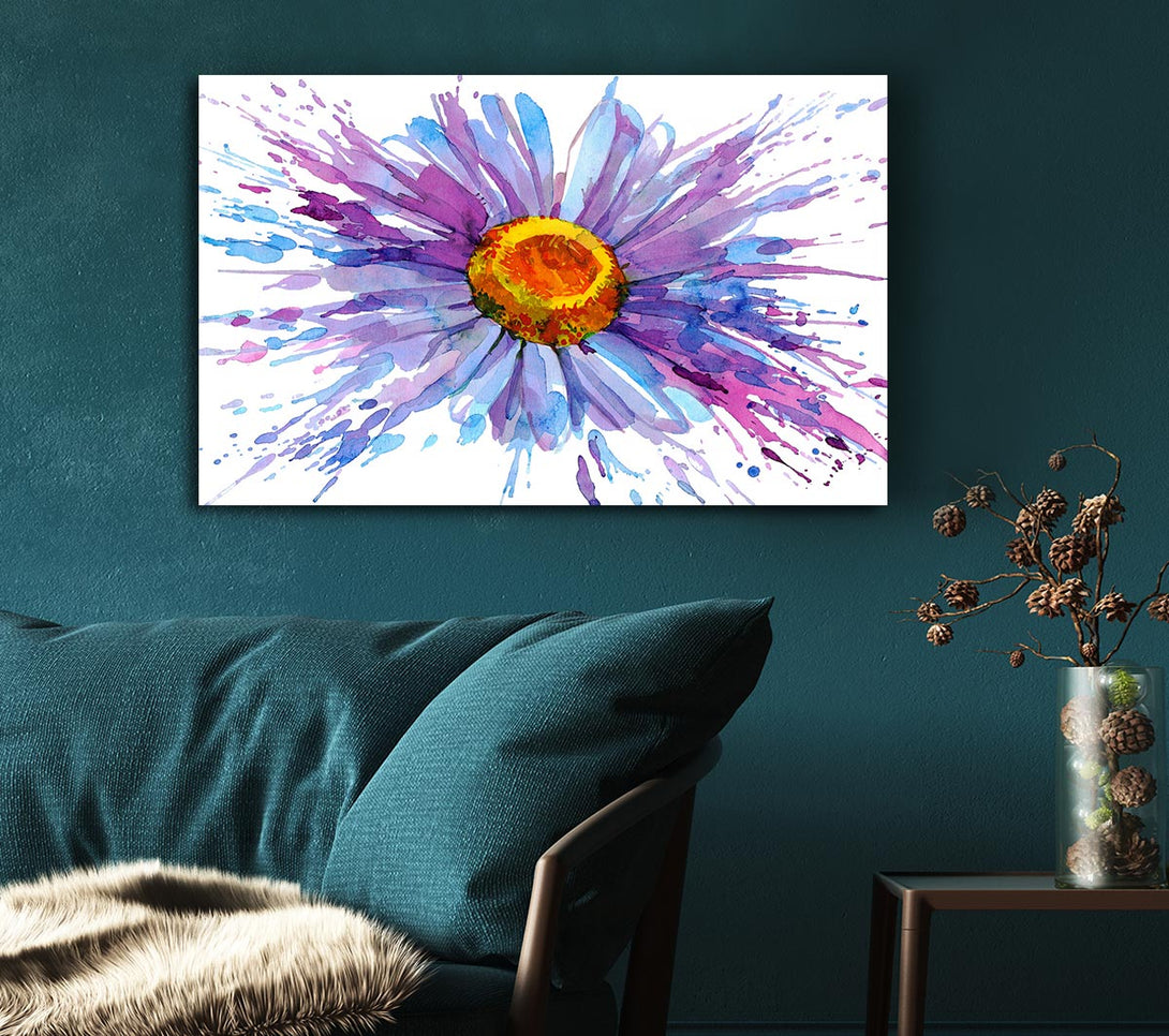 Picture of Daisy Splash Canvas Print Wall Art