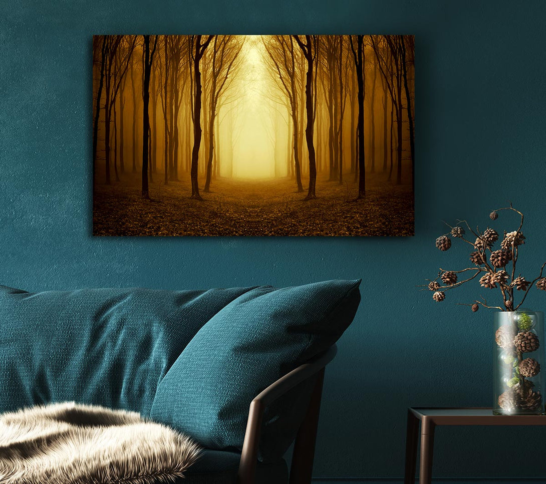 Picture of Through The Golden Path Canvas Print Wall Art