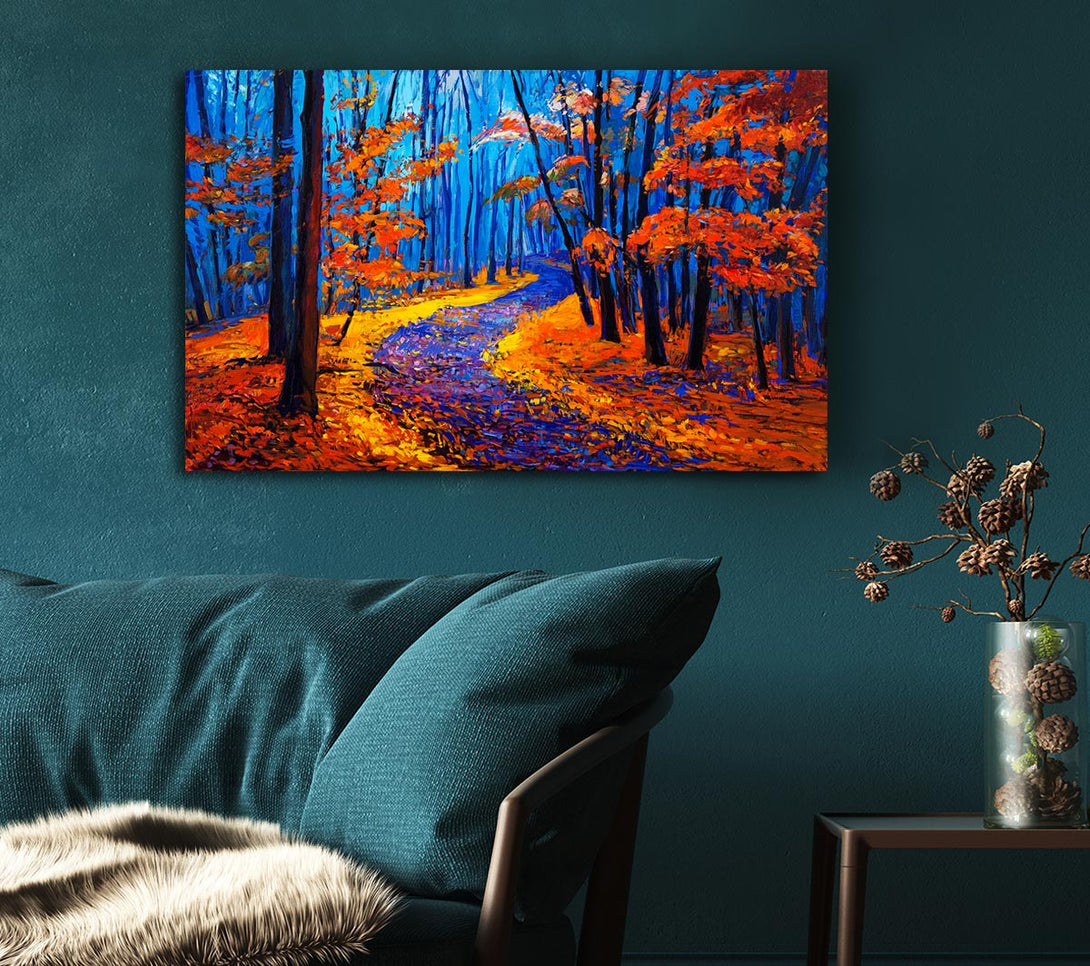 Picture of Stunning Autumn Walk Canvas Print Wall Art