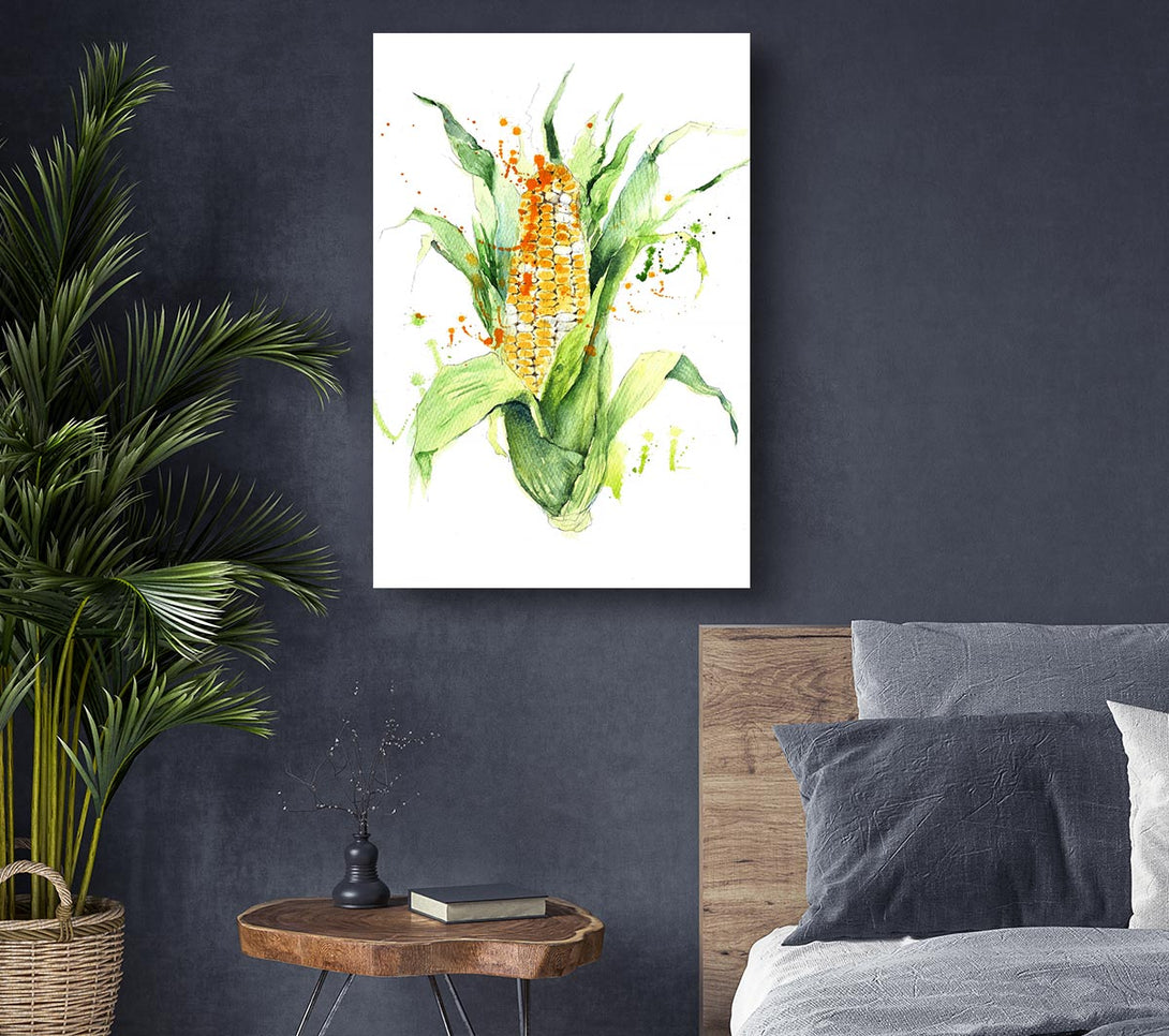 Picture of Sweetcorn 2 Canvas Print Wall Art