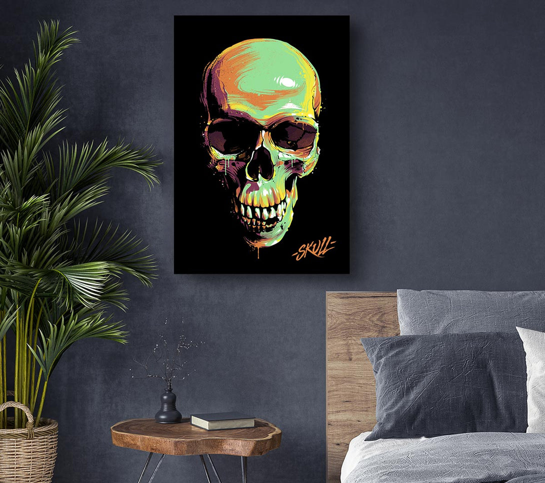 Picture of Pop Art Skull Canvas Print Wall Art