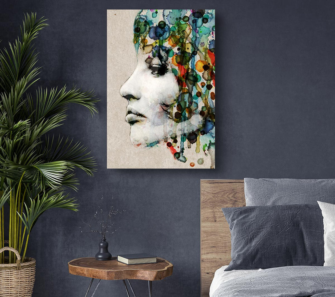 Picture of Vintage Woman Canvas Print Wall Art