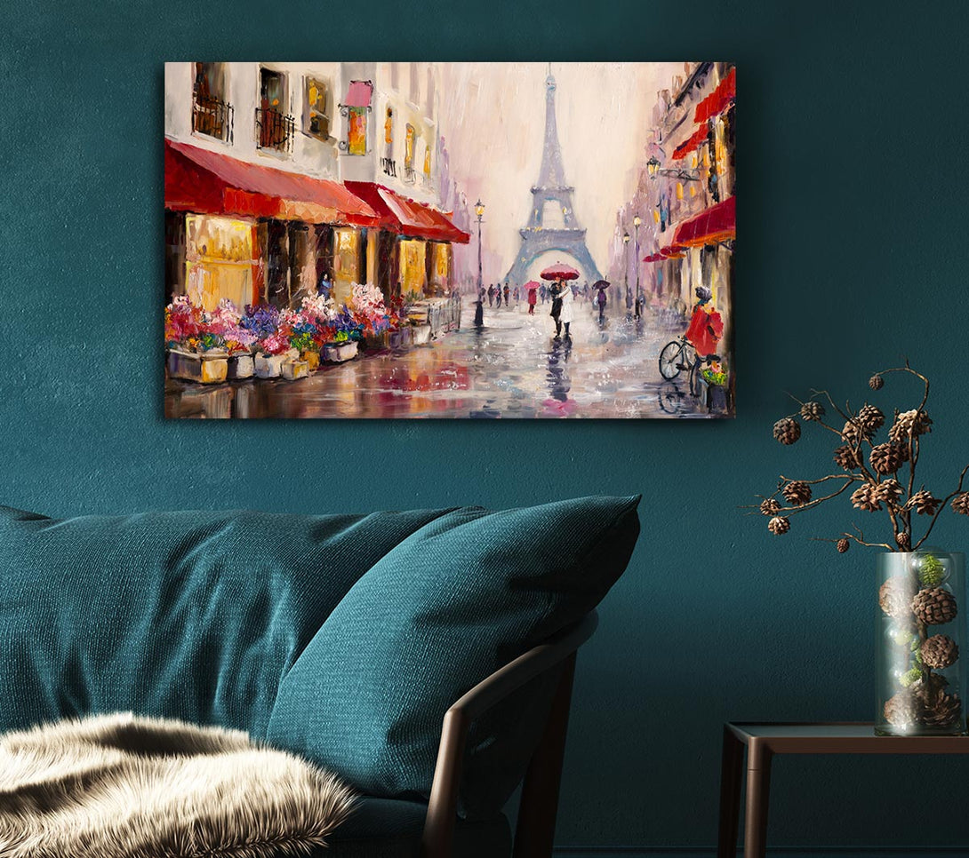 Picture of Paris Streets Canvas Print Wall Art