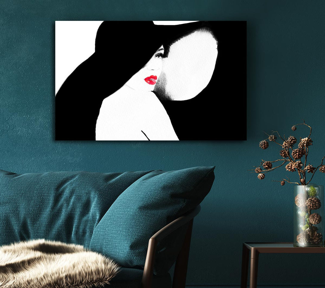 Picture of Mysterious Girl Canvas Print Wall Art