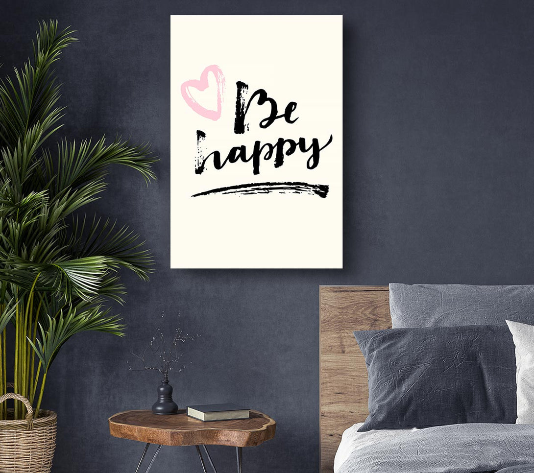 Picture of Be Happy 1 Canvas Print Wall Art