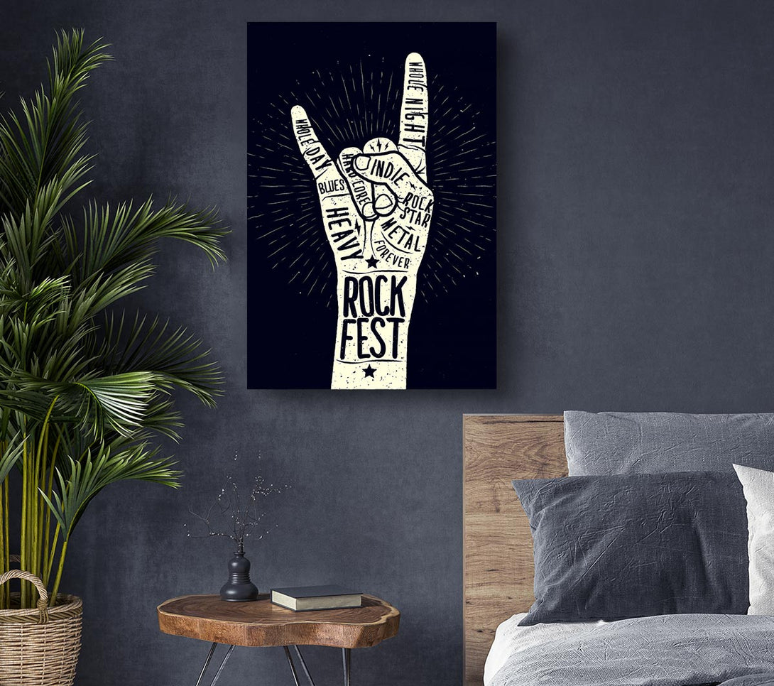 Picture of Rock Fest Canvas Print Wall Art