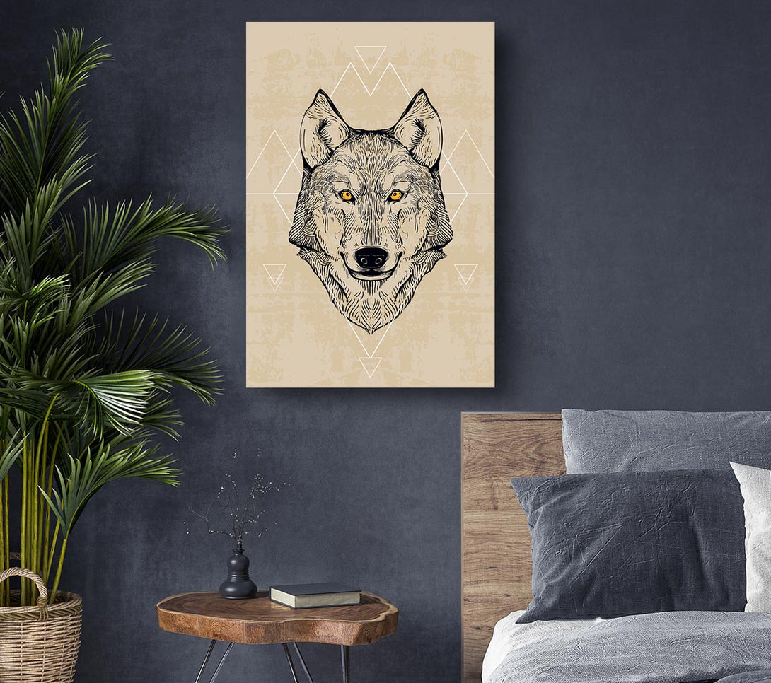 Picture of Wolf Head Canvas Print Wall Art