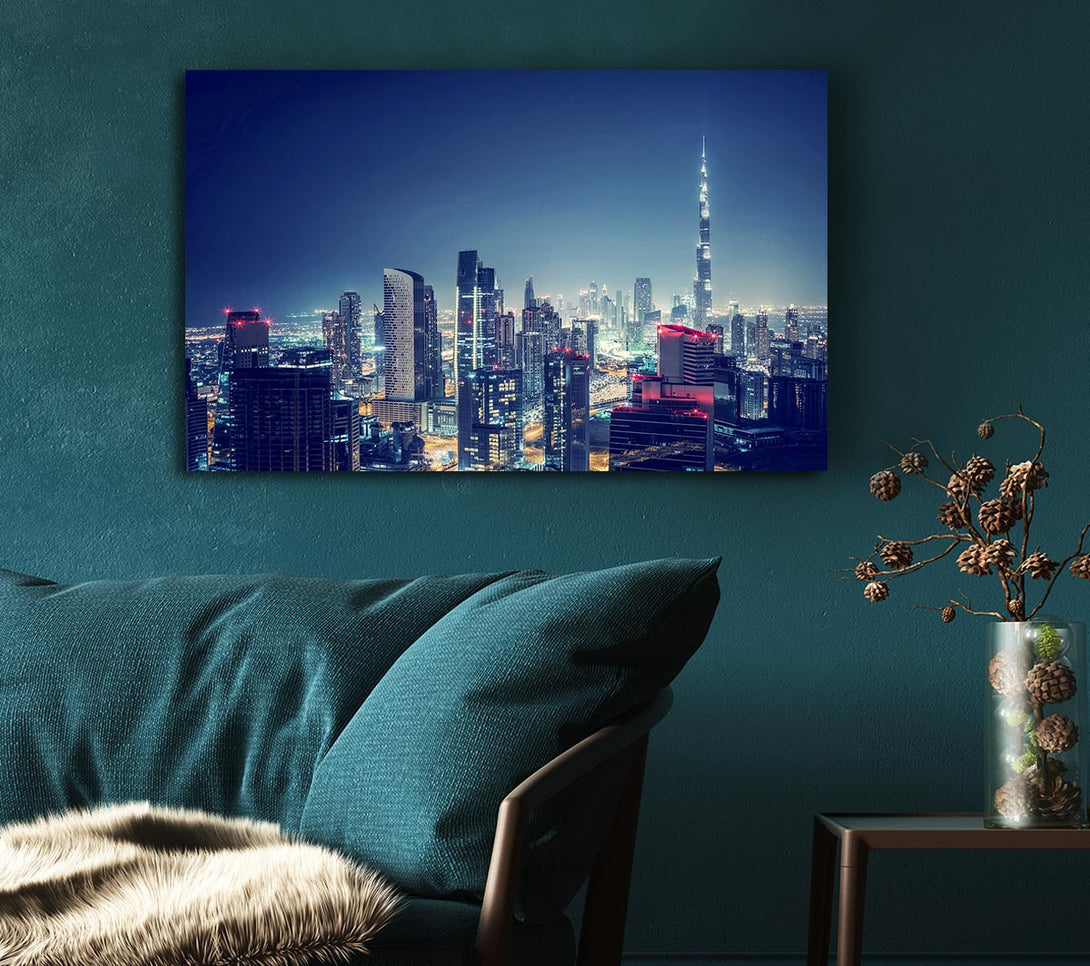 Picture of City Lights Canvas Print Wall Art