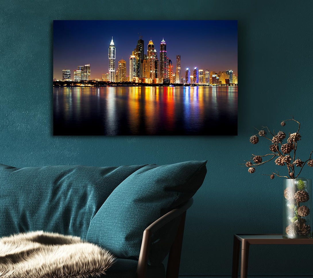 Picture of Colourful Reflections Canvas Print Wall Art