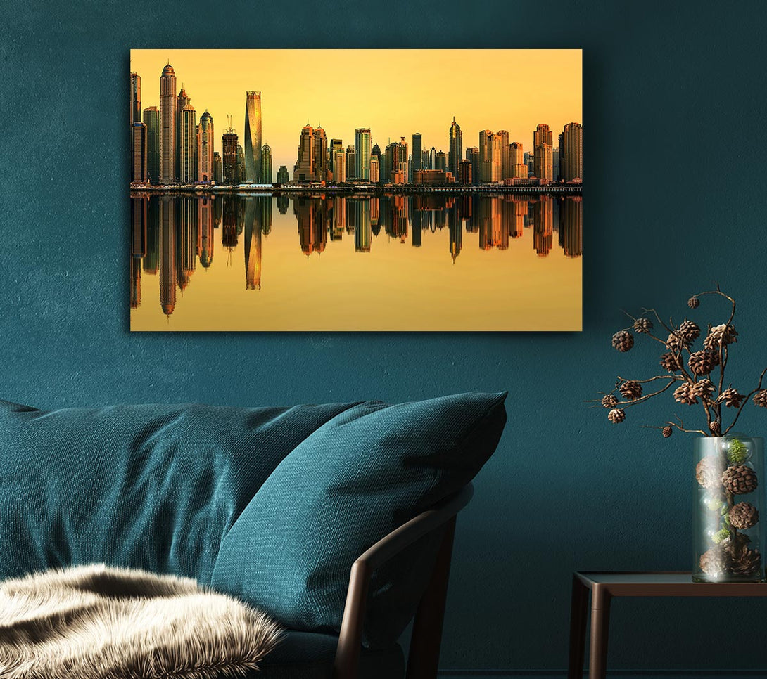 Picture of Golden Reflections Canvas Print Wall Art