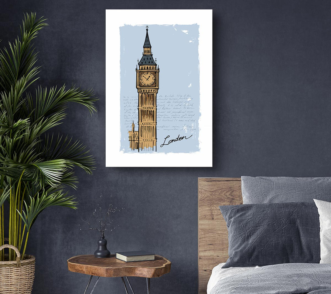 Picture of Big Ben Blues Canvas Print Wall Art