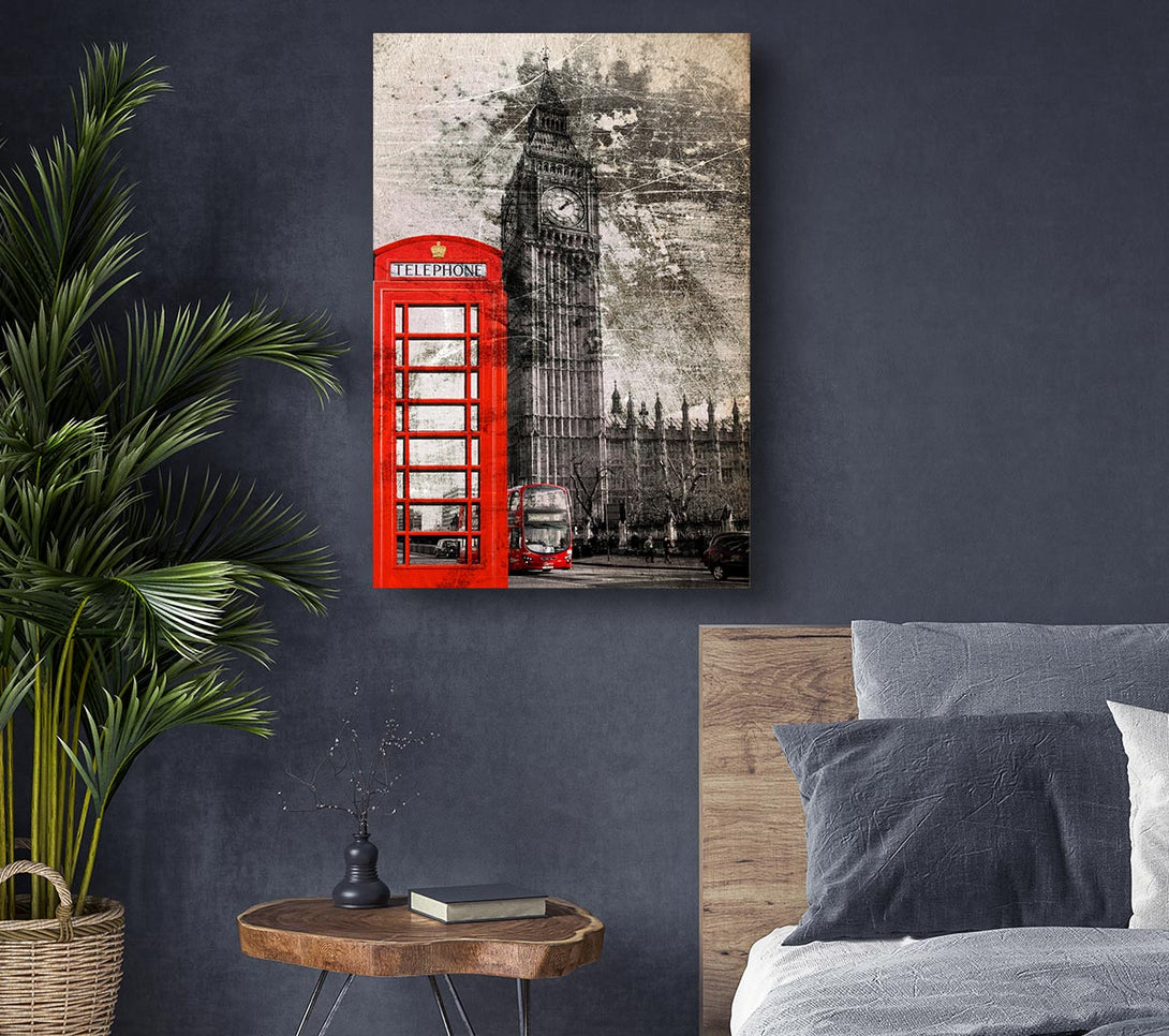 Picture of Retro Big Ben Canvas Print Wall Art