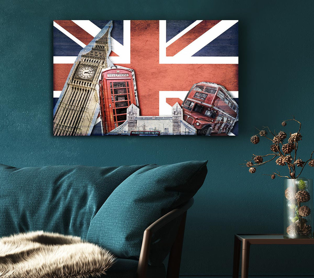 Picture of Iconic Montage Canvas Print Wall Art