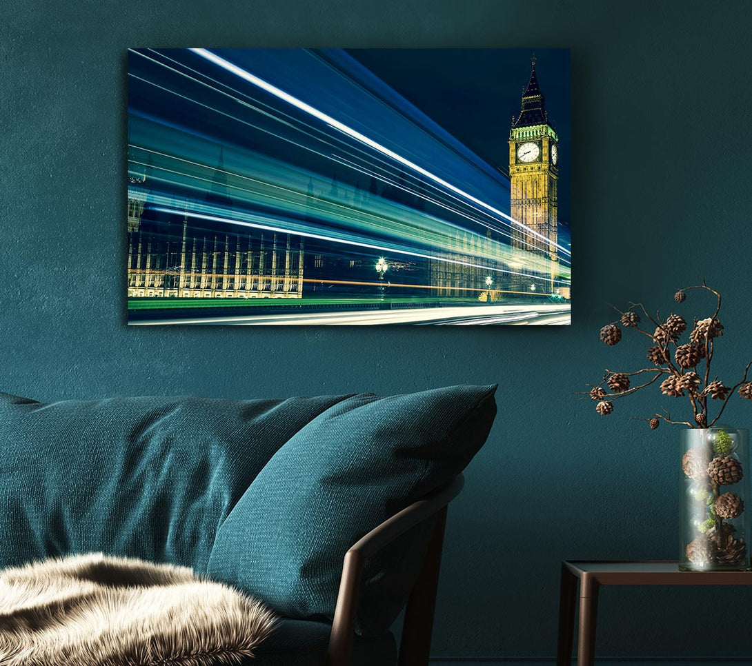 Picture of Big Ben Speed Of Light 6 Canvas Print Wall Art