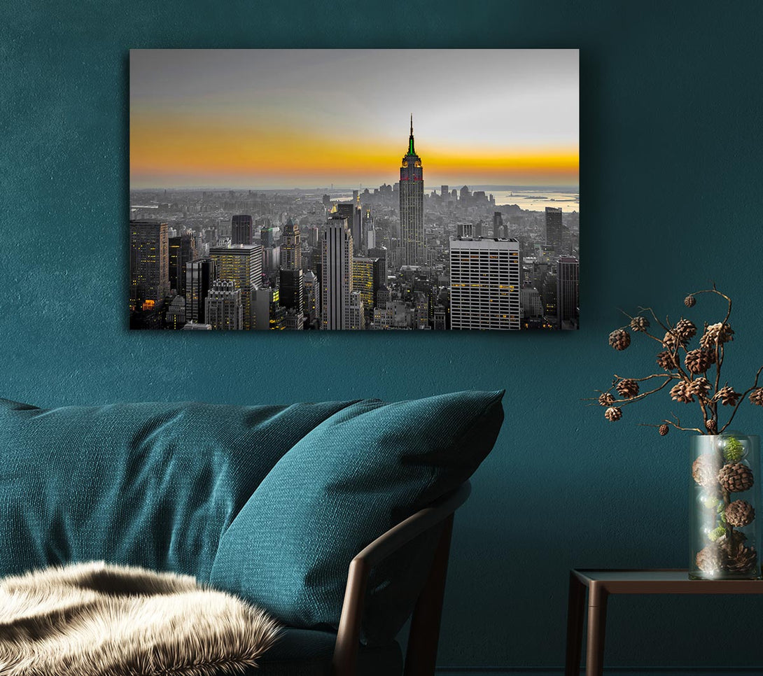 Picture of Golden Canvas Print Wall Art