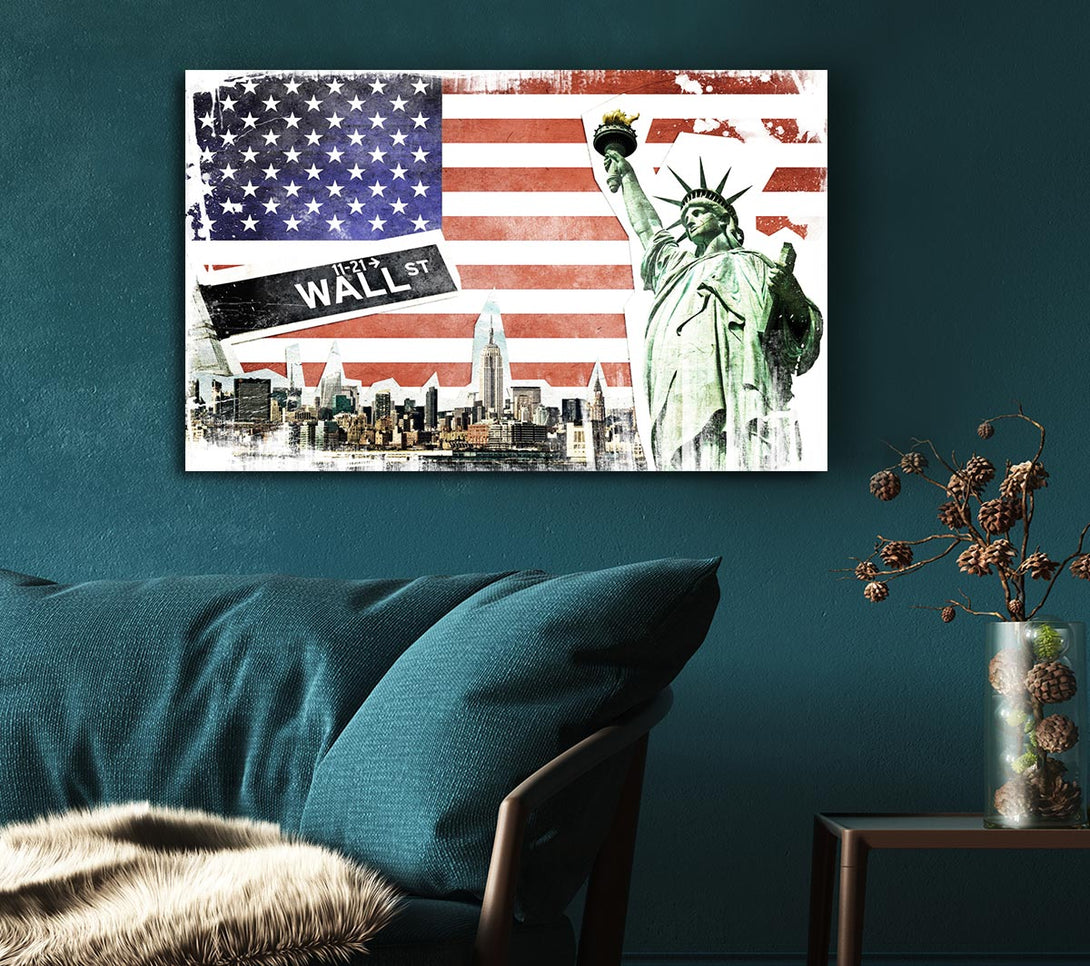 Picture of Montage Of NYC Canvas Print Wall Art