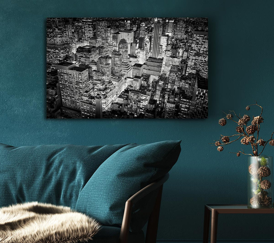 Picture of Looking Down On The Big Apple Canvas Print Wall Art