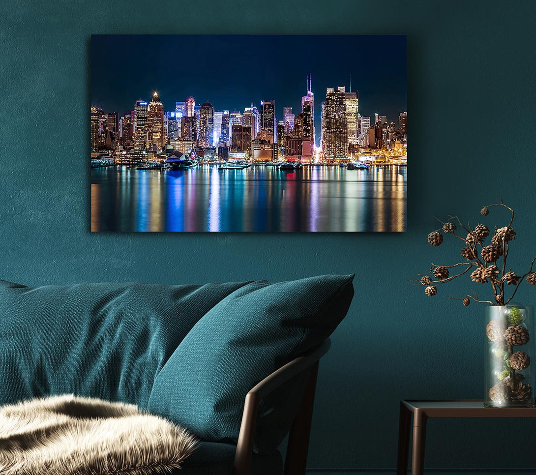 Picture of Reflections From The Big Apple Canvas Print Wall Art