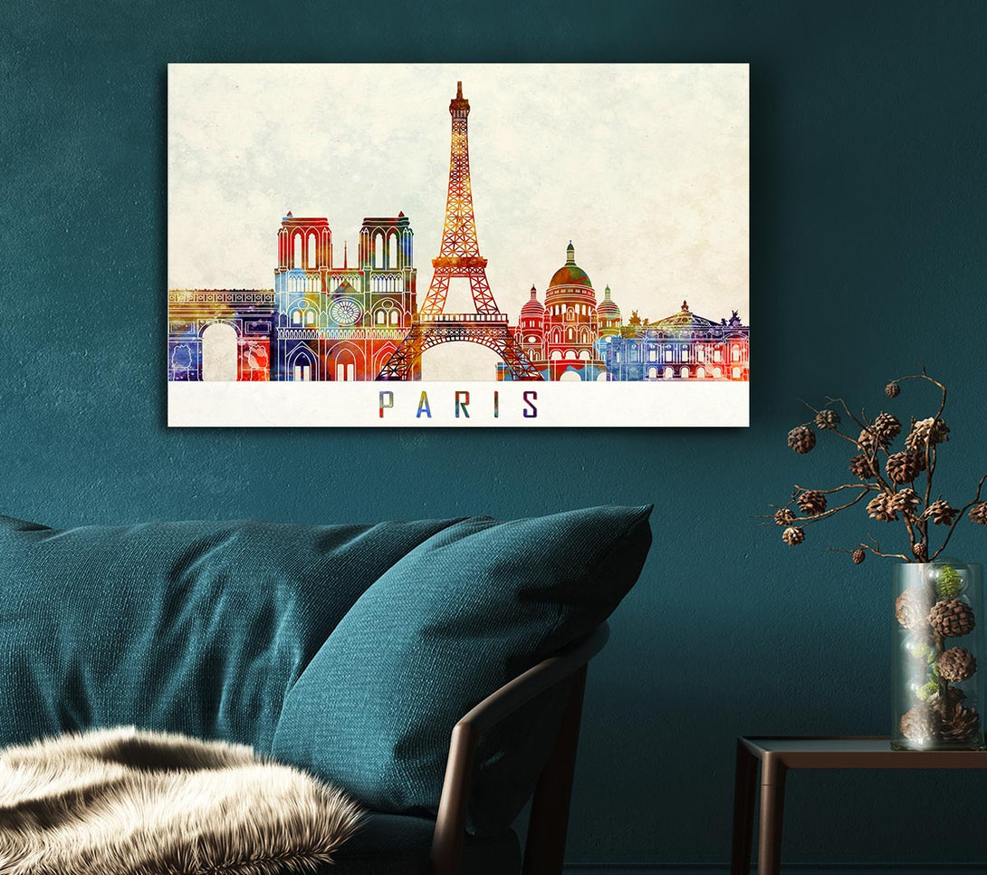 Picture of Eiffel Tower France 13 Canvas Print Wall Art