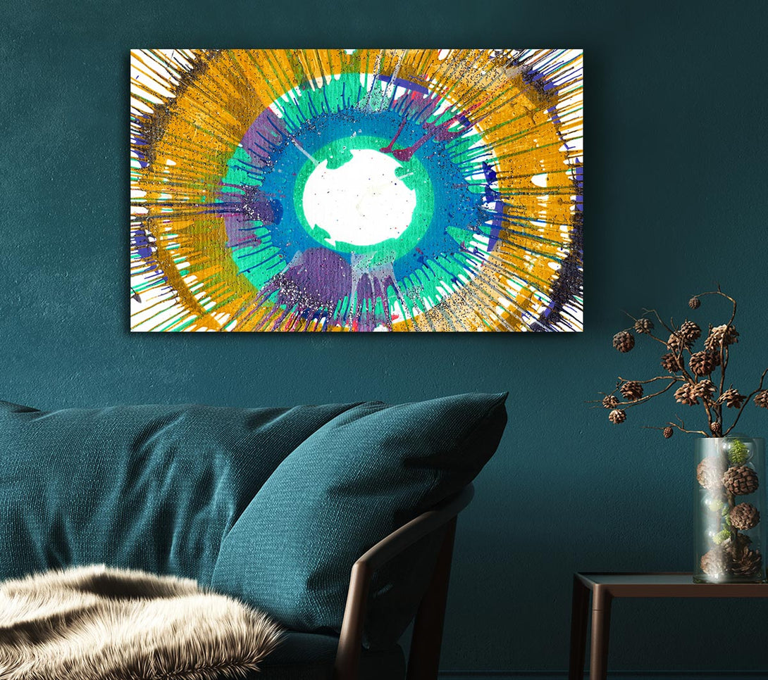 Picture of Sun Ray Illusion Canvas Print Wall Art