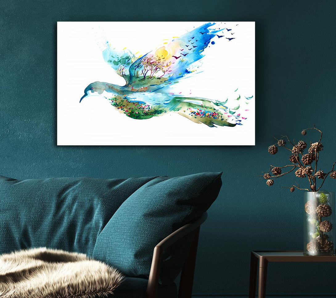 Picture of Dove Magic Canvas Print Wall Art