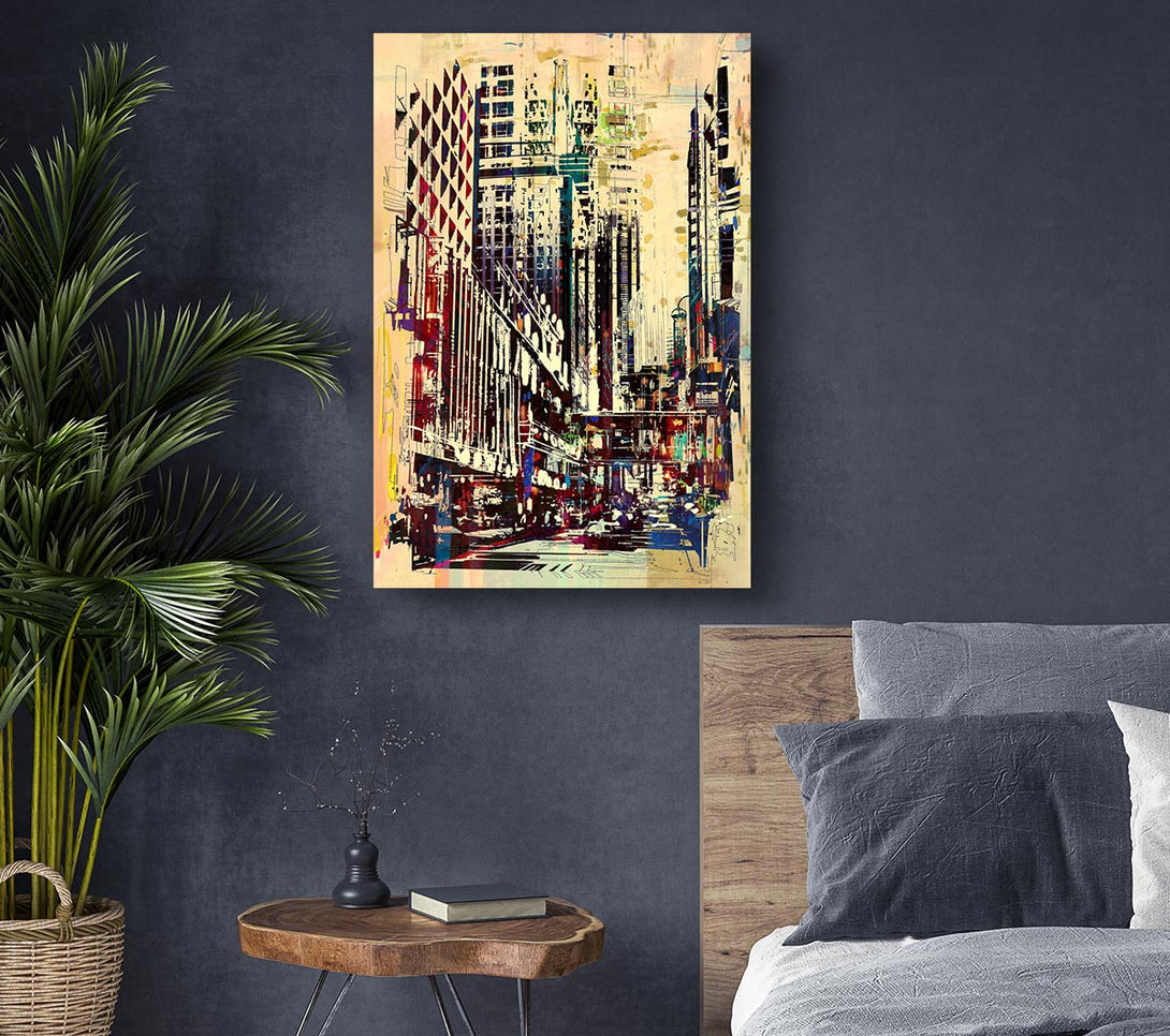 Picture of NYC Building Blocks Canvas Print Wall Art