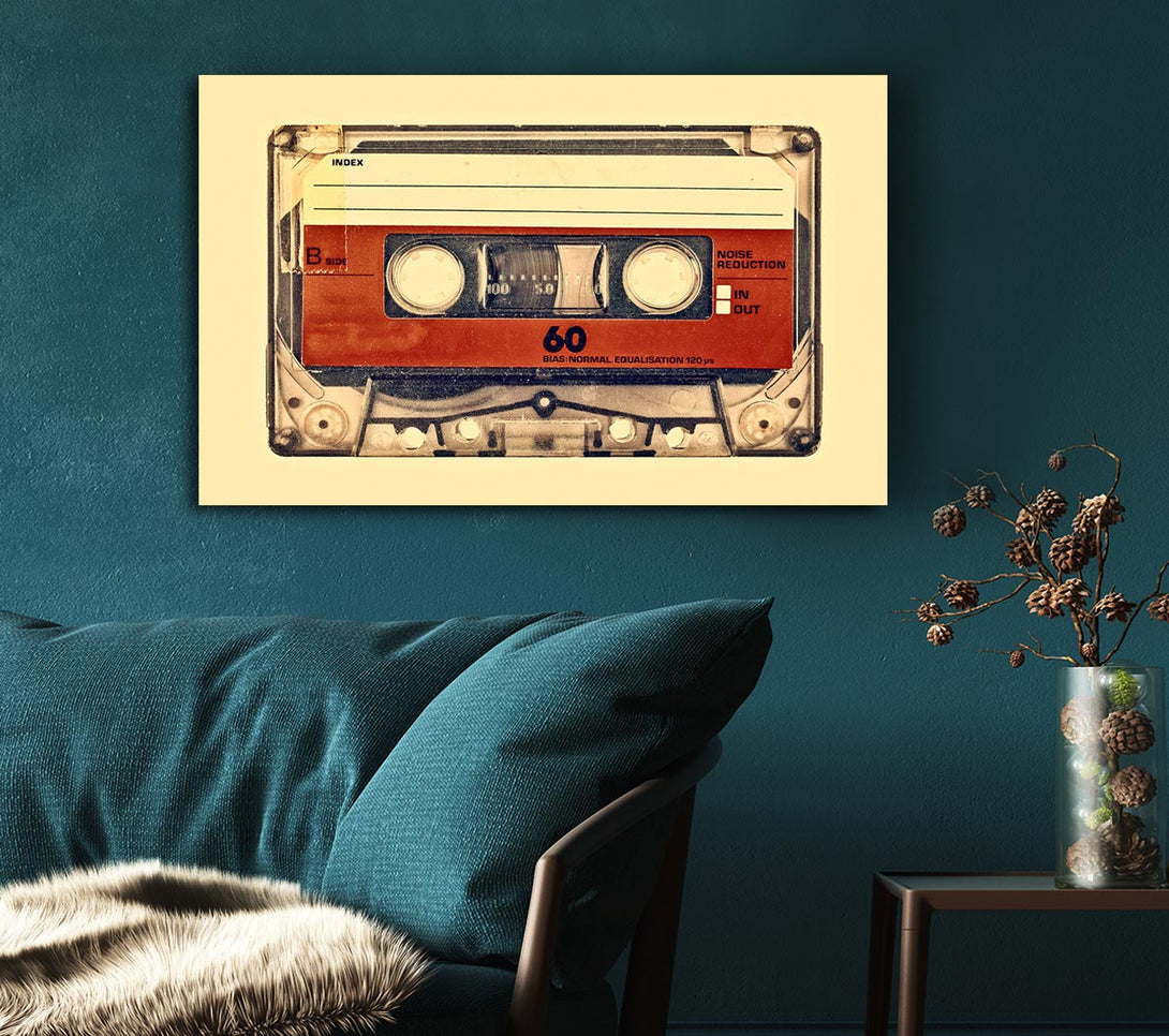 Picture of Retro Cassette Tape Canvas Print Wall Art