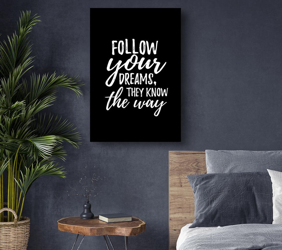 Picture of Follow Your Dreams 2 Canvas Print Wall Art