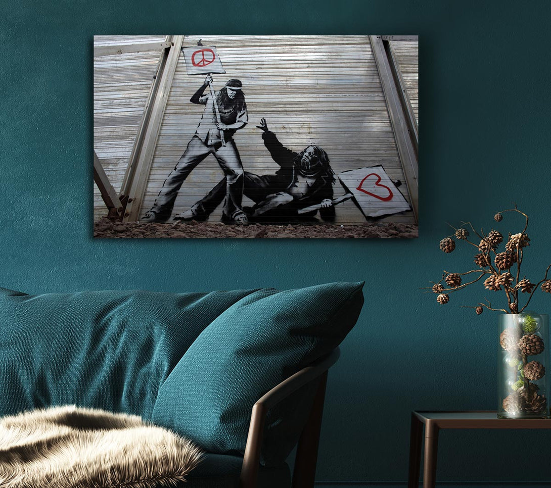 Picture of Drinking Cherub Canvas Print Wall Art