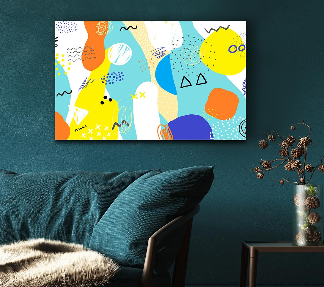 Picture of Modern contemporary illustration Canvas Print Wall Art