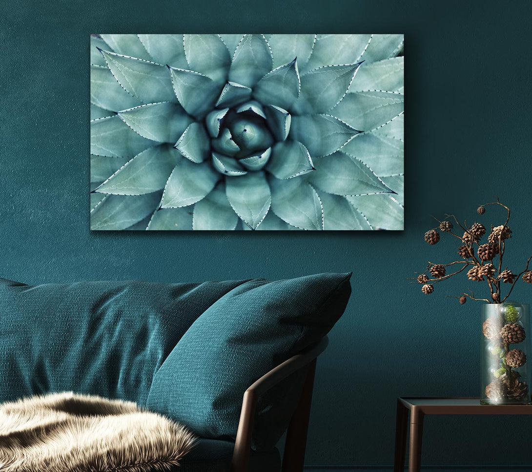 Picture of Green cool Zen plant Canvas Print Wall Art