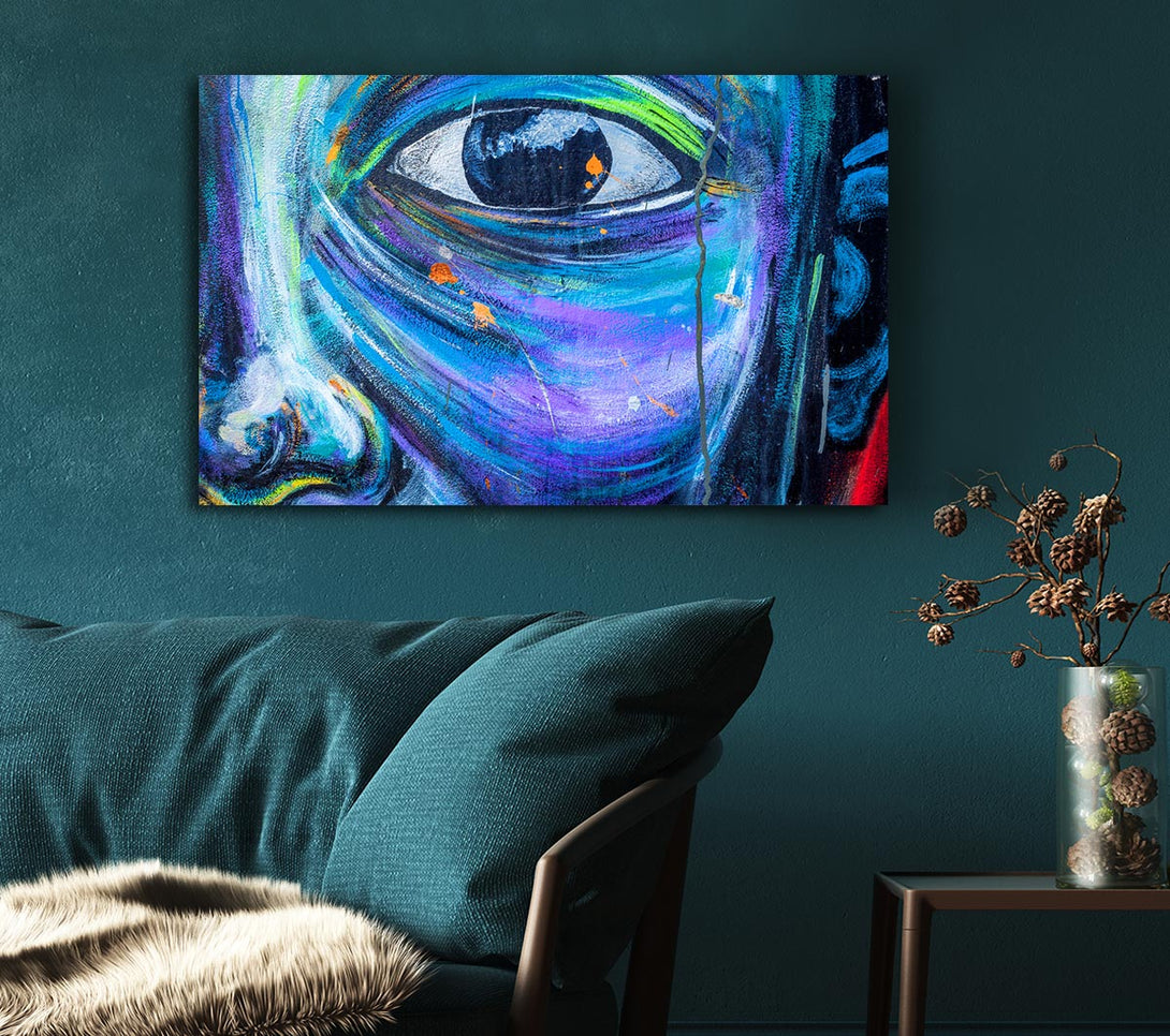 Picture of Eye And Face Canvas Print Wall Art