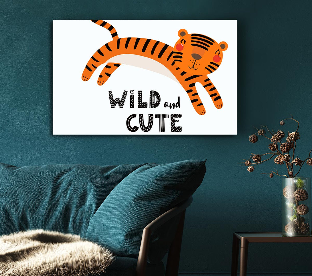 Picture of Wild And Cute Tiger Canvas Print Wall Art