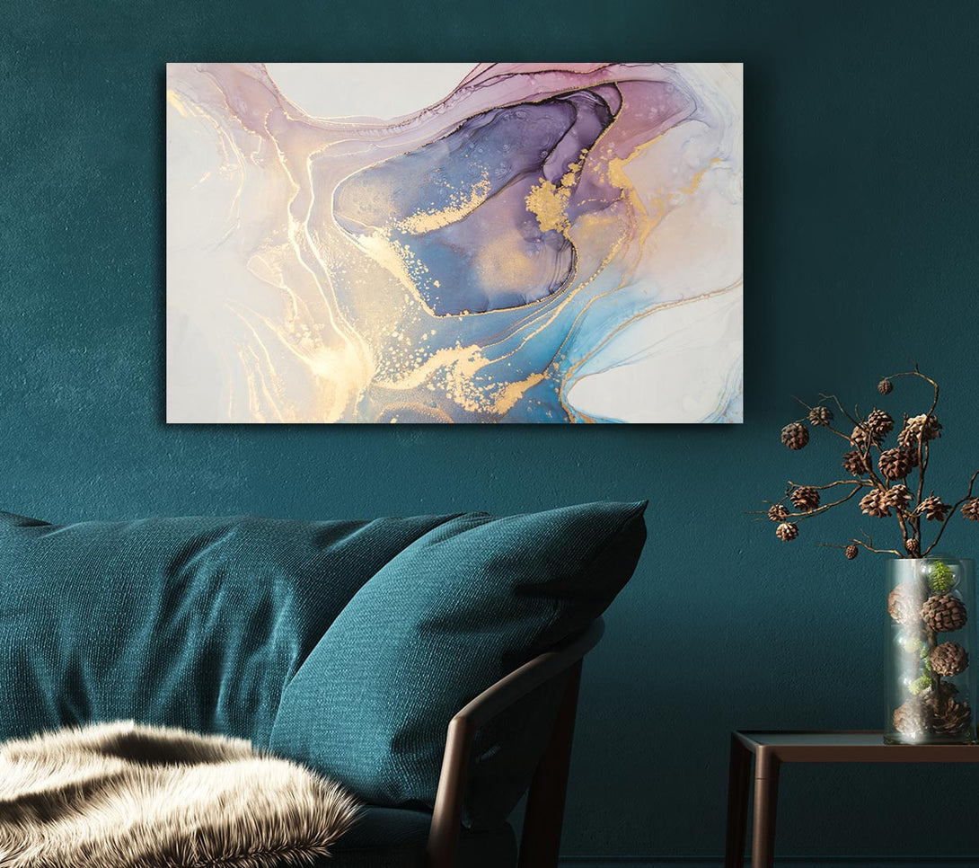 Picture of Stunning Glitter Marble Canvas Print Wall Art