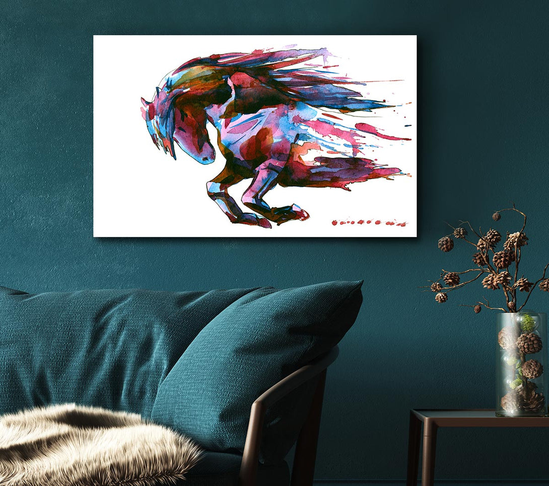 Picture of The Raging Horse Canvas Print Wall Art