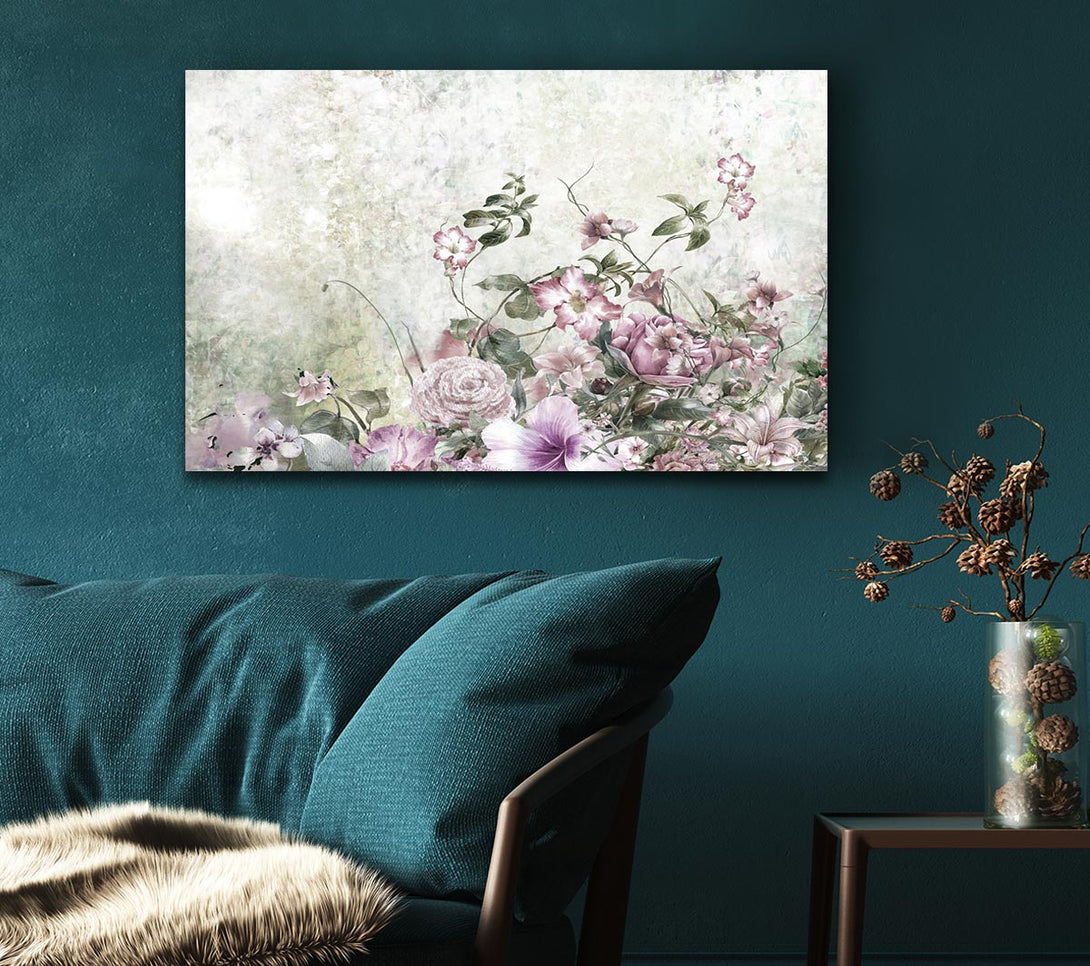 Picture of Pink Blossom Wild Canvas Print Wall Art